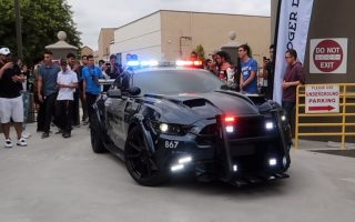 transformers cop car mustang